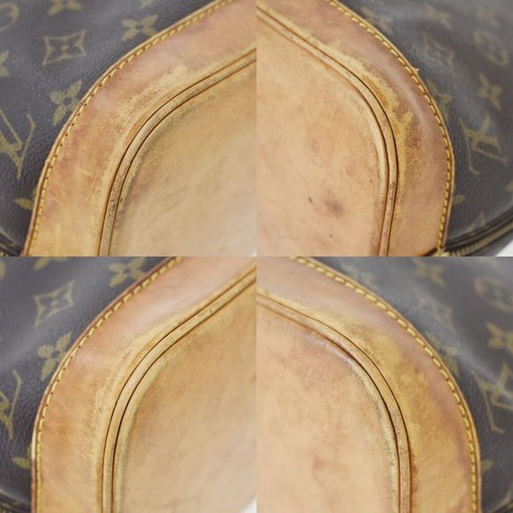 LOUIS VUITTON LV Logo Alma Hand Bag Monogram Leather Brown France M51130 31JF780 - Picture 6 of 10
